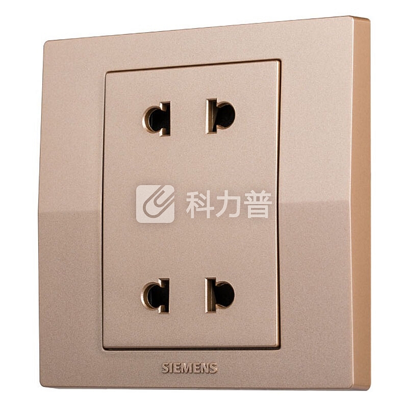 西门子 SIEMENS 西门子(SIEMENS)开关插座 悦动系列 10A四孔插座面板(香槟金)5UB80123NC03