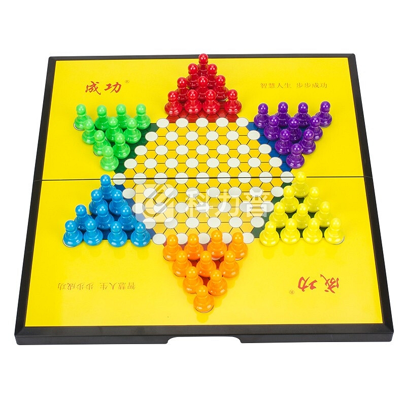 乐智由我 多功能游戏棋套装含飞行棋跳跳棋斗兽棋五子棋儿童棋类玩具益智力男孩玩具小女孩 【磁力棋盘】跳棋