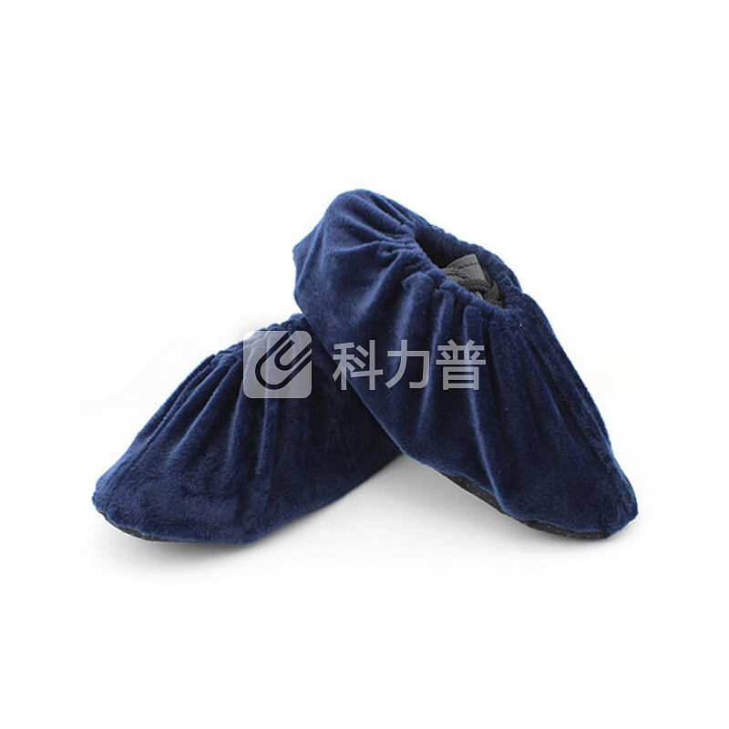 香柚小镇 加厚型绒布鞋套可反复洗家用防尘鞋罩耐磨防滑底彩色 5双装