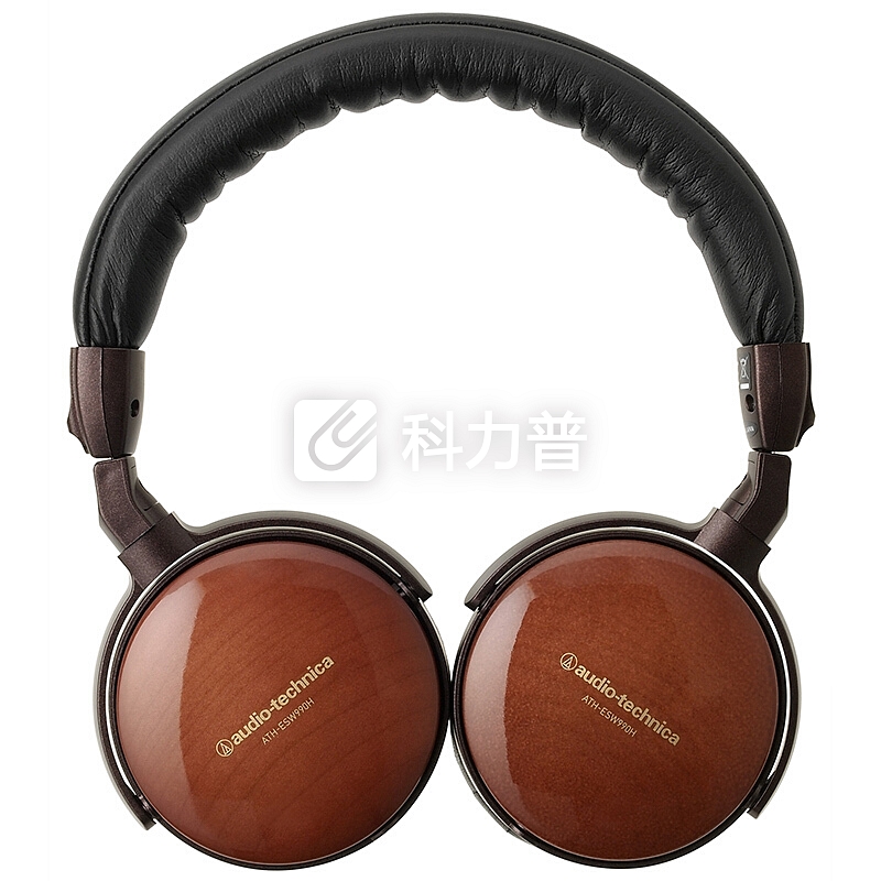 铁三角 ESW990H 梧桐木制头戴式便携HIFI耳机 时尚出街 手机耳麦