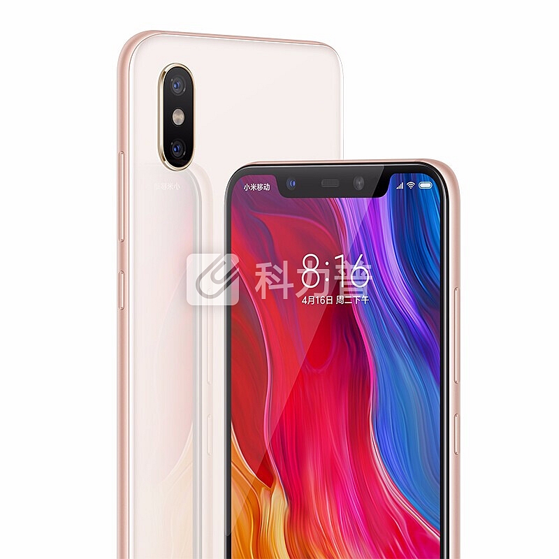 小米8 全面屏游戏智能手机白色 全网通4G 双卡双待 金色 6+64