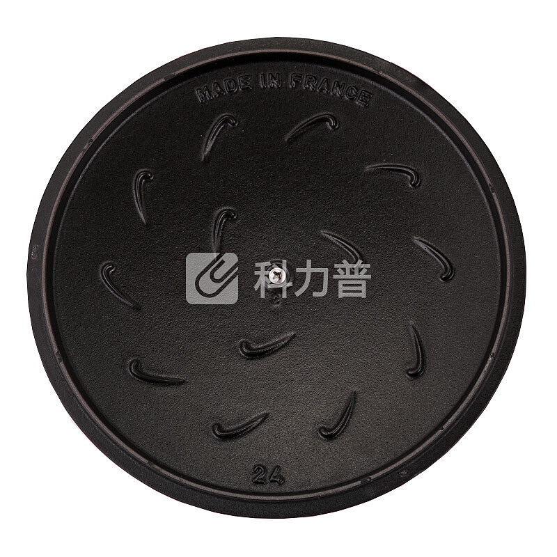 Staub 珐琅铸铁锅具 搪瓷圆形汤锅炖锅 樱桃红 24cm Essential系列 法国进口