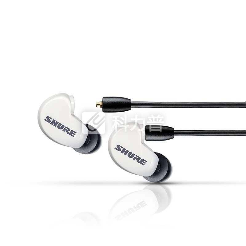 舒尔 Shure SE215SPE-W-UNI 入耳式线控通话 强劲重低音 运动 HiFi 手机耳机 白色