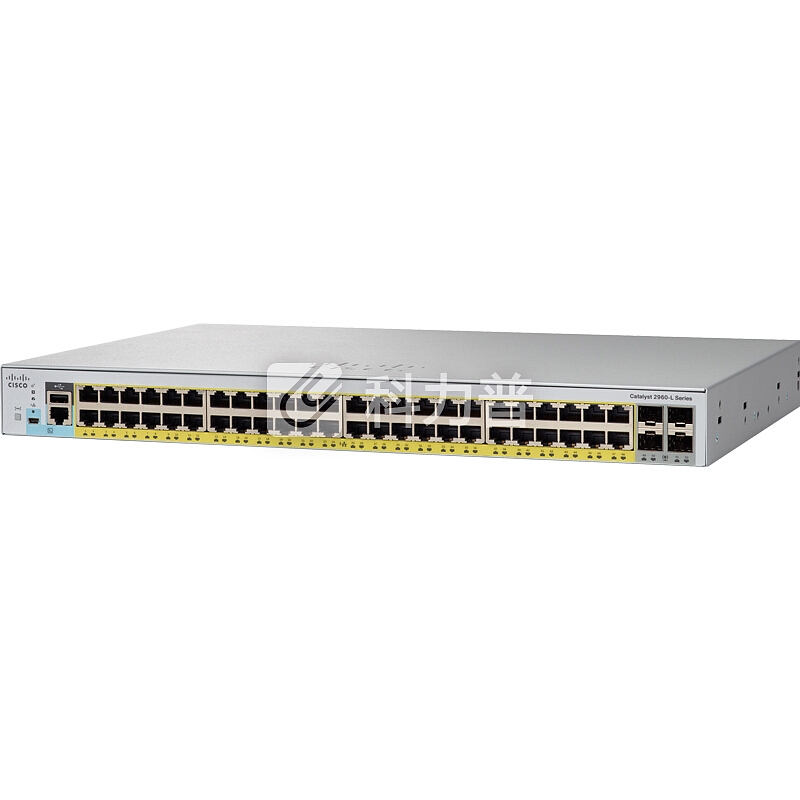 思科(CISCO)WS-C2960L-48PS-AP 智能中文WEB界面管理 48口千兆POE+4光口交换机