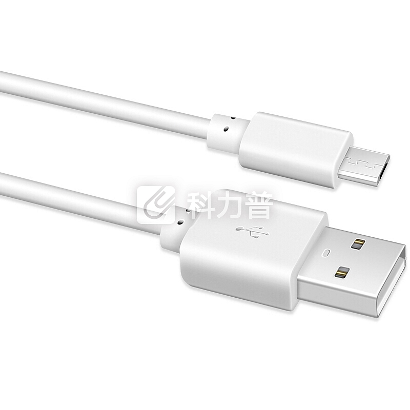 酷波 SC21 Micro USB 安卓接口手机数据线/充电线 2米 白色 适用于三星/小米/华为/魅族等安卓手机