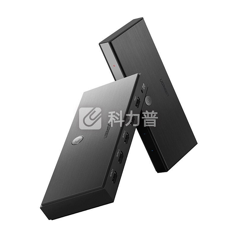 绿联 UGREEN 绿联 HDMI2.0分配器一进四出 1进4出4K高清视频分屏器 笔记本电脑机顶盒接电视投影仪一分四 深空灰 50708