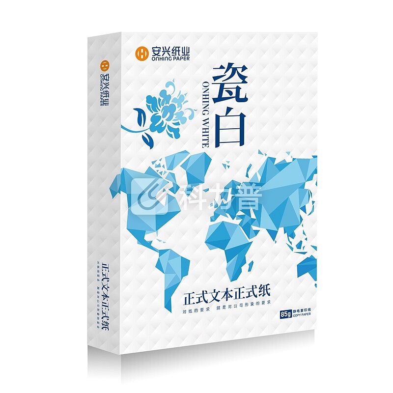 传美 TRANSMATE 传美(瓷白)A4 复印纸 85g 250张/包 5包/箱