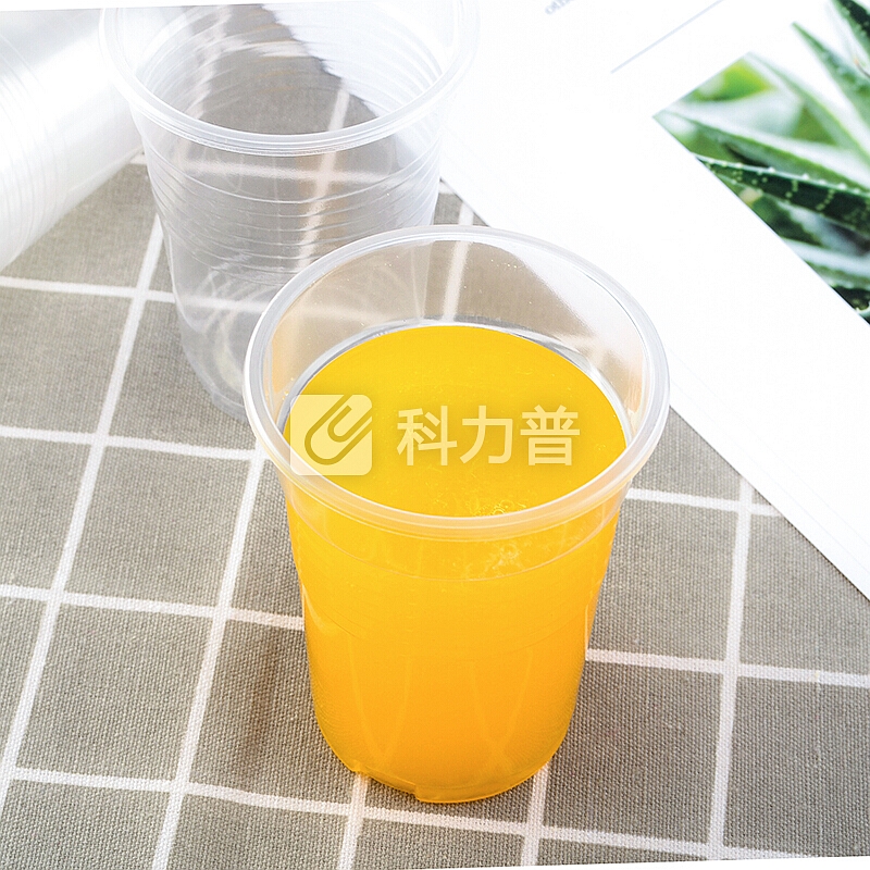 【京东超市】百草园 一次性塑料杯 240ml加厚透明塑杯一次性水杯 增厚塑杯100只装+赠送20只