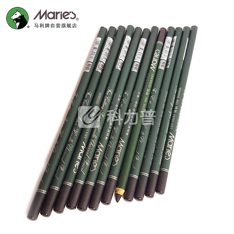 马利 马利（Marie's）炭画铅笔 特软环保型炭笔12支盒装 c7350 C7350特软（12支装）
