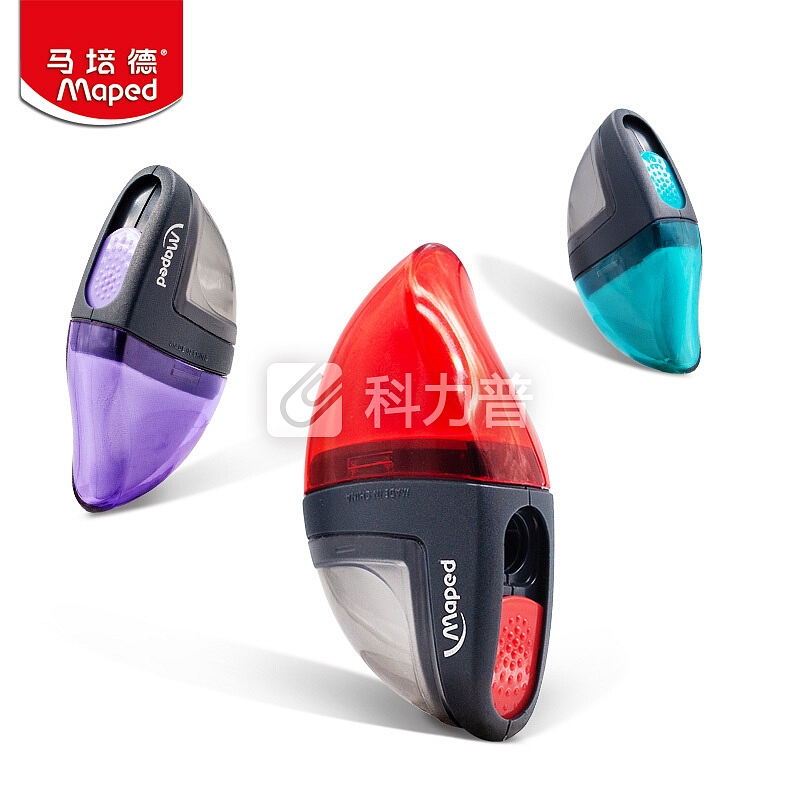 马培德 Maped 马培德（Maped） CH048110 尚酷转笔刀橡皮组合 绿色、紫色、红色颜色随机