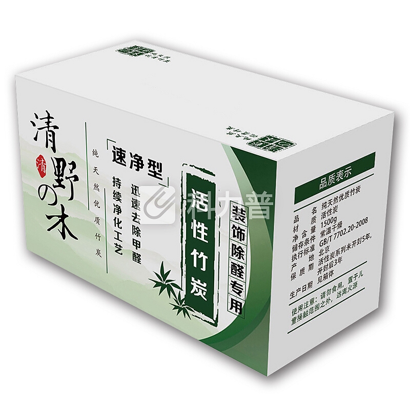 清野の木 活性竹炭1kg 清野之木 装修除甲醛活性炭 新房新车新家具除味去甲醛