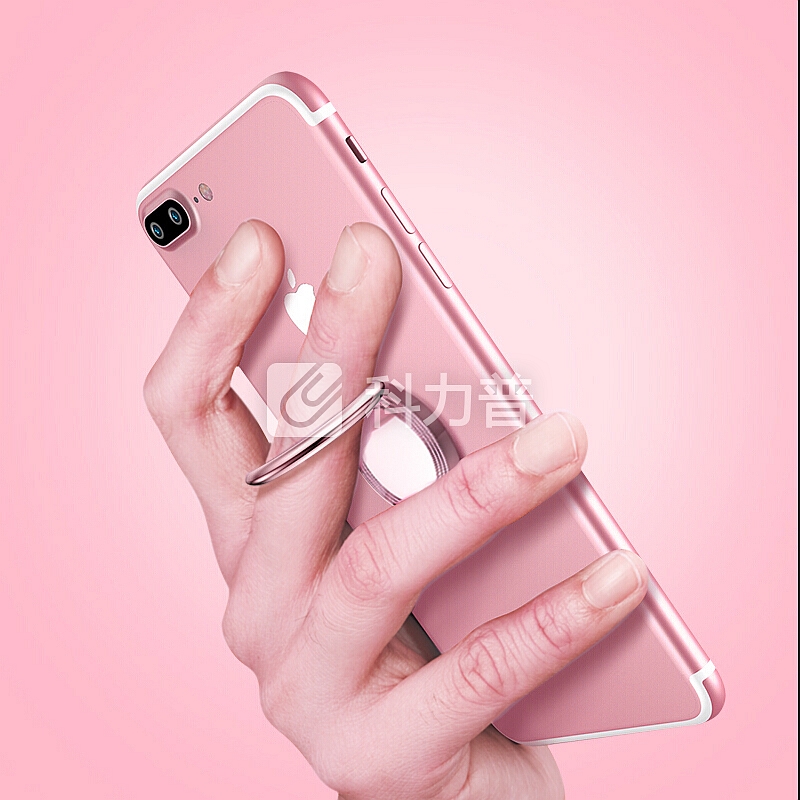 ESCASE 指环扣支架手机支架金属指环扣纤薄华为手机iphone三星荣耀苹果手机磁吸车载支架指环扣7Plus玫瑰金