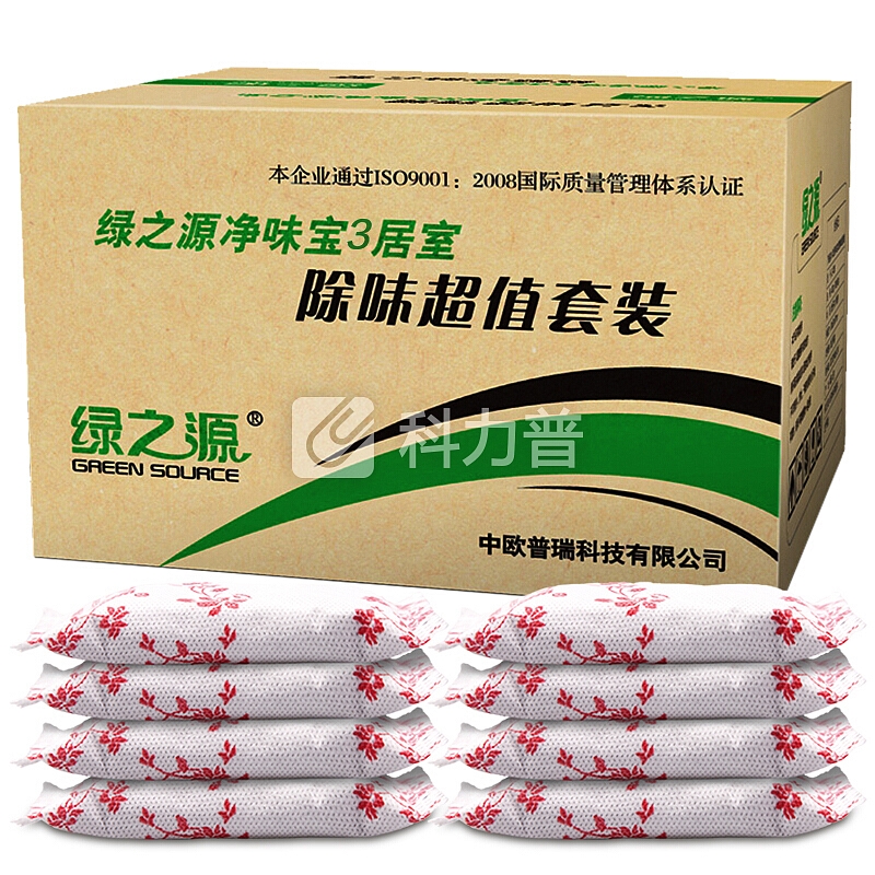 绿之源 6000g净味宝3居室 除味超值套装 装修除甲醛活性炭汽车除味去甲醛清除剂净化除味炭包