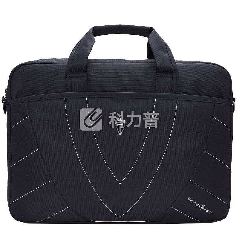 维多利亚旅行者 VICTORIATOURIST 防水电脑包 15.6英寸手提笔记本包 男商务公文包 V7007黑色