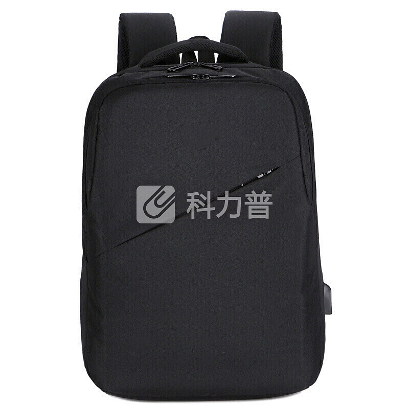 云动力 双肩电脑包15.6英寸 男士商务防水笔记本电脑包时尚休闲充电书包YD100M黑色