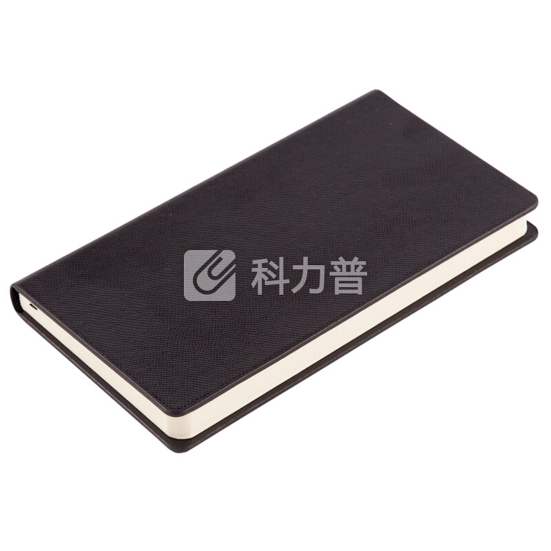 广博(GuangBo)25K120张简约硬挺商务皮面记事本子/文具笔记本 黑色GBP25733