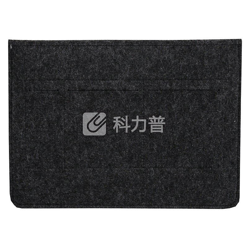 信发(TRNFA)MZ-166 黑灰色毛毡多层文件袋/手拿按扣公文包 办公生活收纳袋/A4资料套/笔记本保护套袋