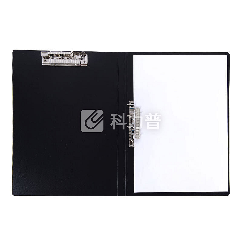 富得快(Fudek)A4双强力夹/文件夹/资料夹 黑色 办公文具 AB307W