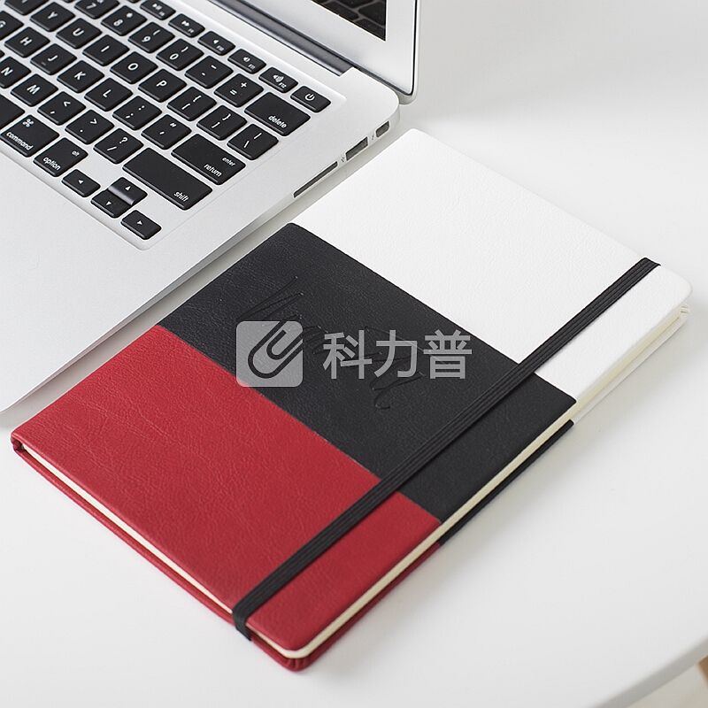信发(TRNFA)TN-PS939H A5记事本/拼色皮面时尚笔记本 清新文艺捆绳系商务日记本米黄纸(红白黑)