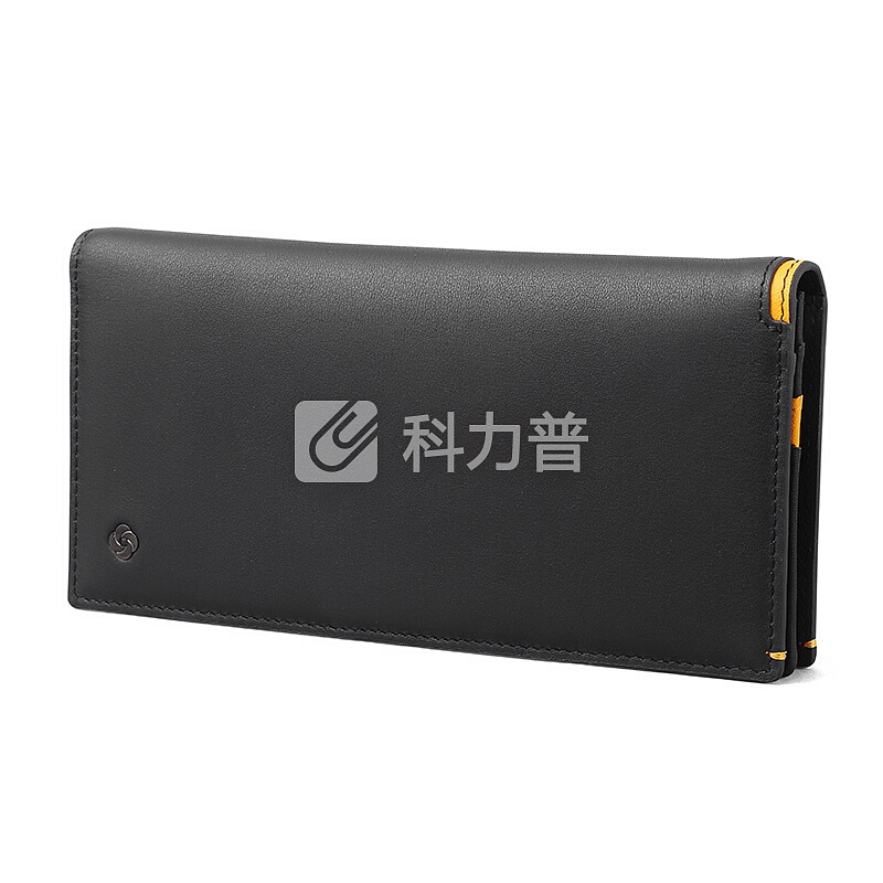 新秀丽 Samsonite Samsonite/新秀丽男士商务休闲长款钱夹时尚牛皮拉链包钱包 TM5 黑色