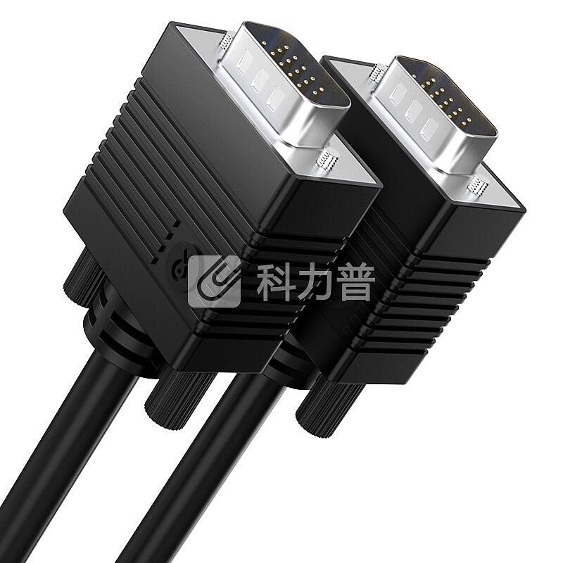 毕亚兹 工程级VGA线 高清3米 vga3+6 投影仪线电脑显示器连接线 笔记本显示器视频线延长线 针/针 XL3-黑