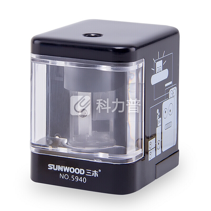 三木(SUNWOOD)5940 学生自动/电动卷笔刀 削笔机 蓝色