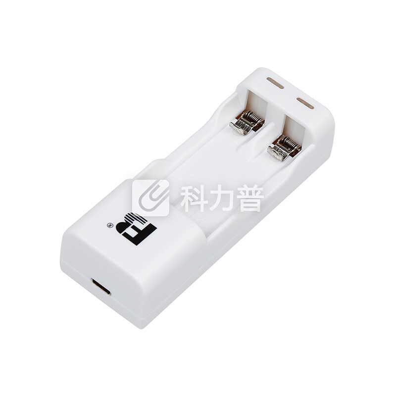 沣标 FB 沣标(FB) 两槽迷你充电套装 USB充电器配AA/5号1000mAh*2节镍氢可充电电池 通用7号电池