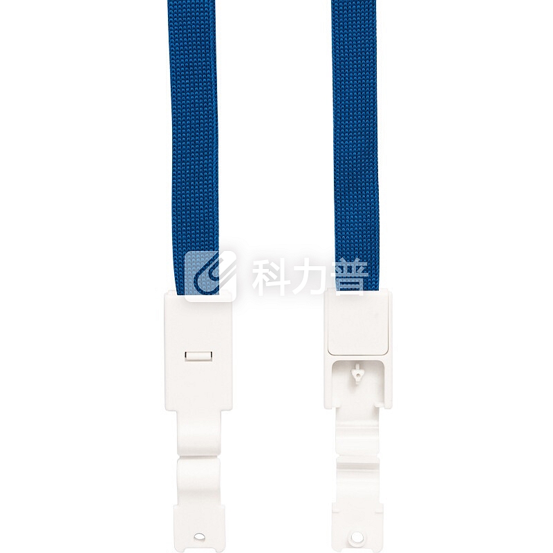 优和(UHOO) 6732 高档商务款中空棉证件卡套挂绳 干爽透气 强韧耐磨 深蓝 6根/包 工作证 员工牌 胸卡 吊绳