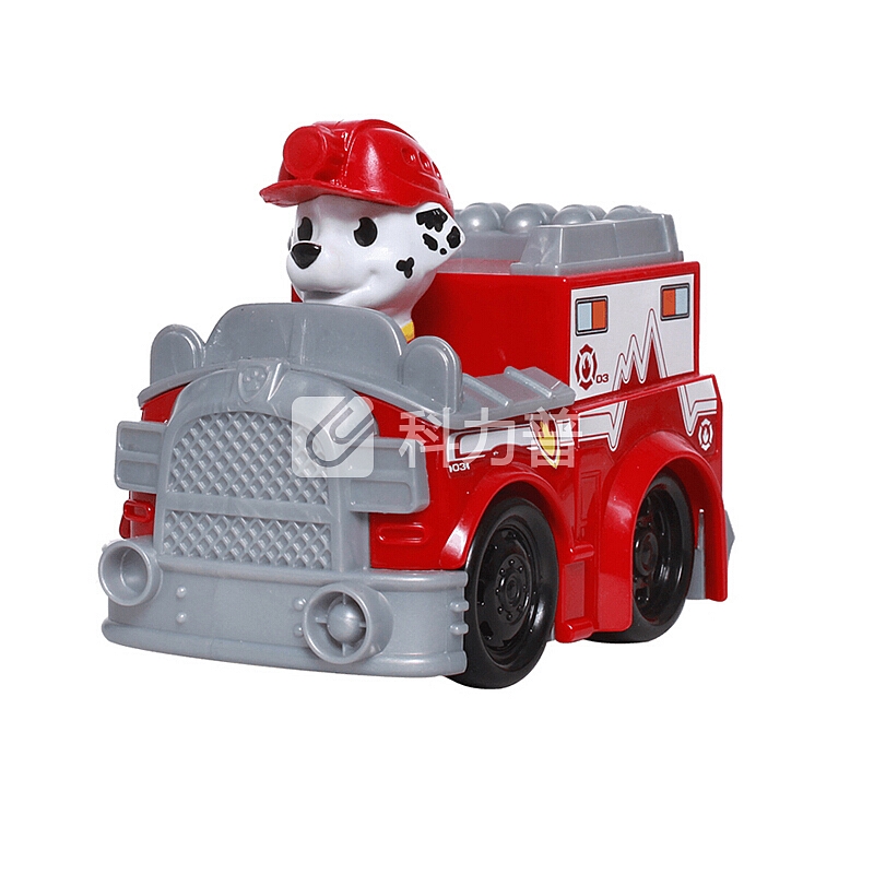 汪汪队立大功(PAW PATROL)狗狗巡逻队全套模型车 儿童男女孩玩具车套装 救援赛车系列-消防救护车+毛毛