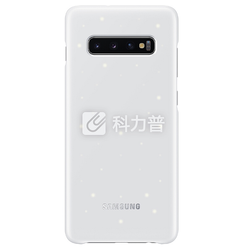 三星(SAMSUNG) S10+ 原装LED保护壳 保护套 G9750 后壳 防摔 LED智能背光 来电信息提醒 白色