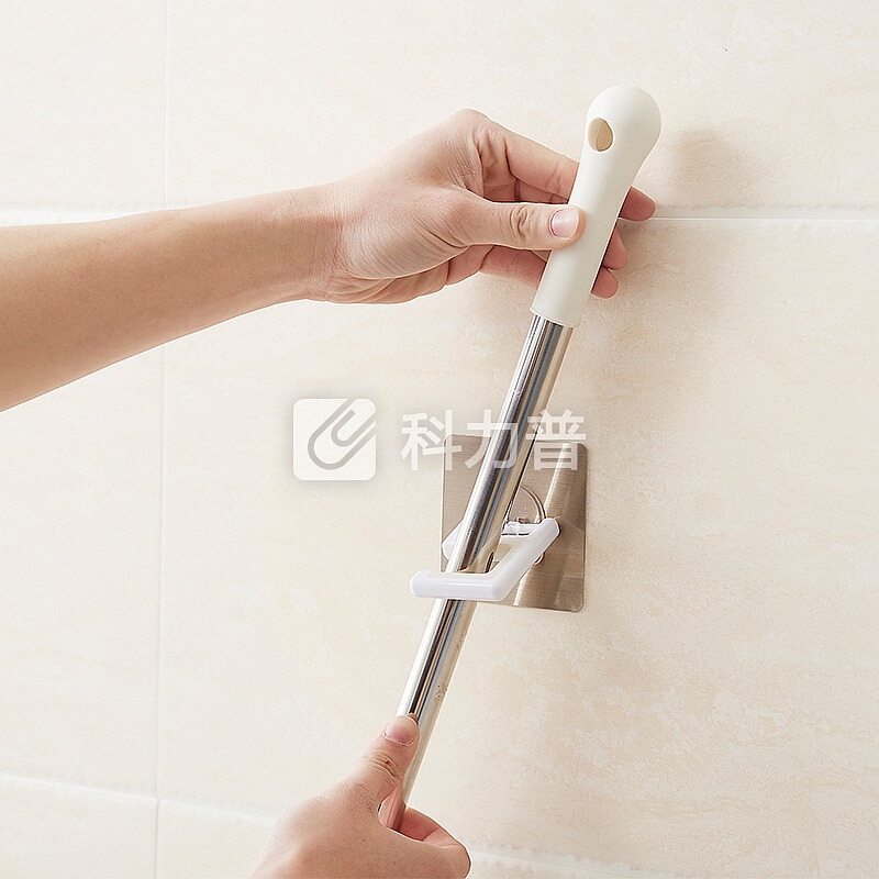 优鹉 优鹉 强力无痕挂钩粘钩扫把拖把架卫生间浴室强力多功能吸盘拖把夹收纳挂架子白色3个装