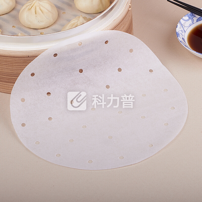 厨美圆形28CM蒸笼纸 包子馒头点心垫纸 烘焙纸不粘笼屉纸 100张