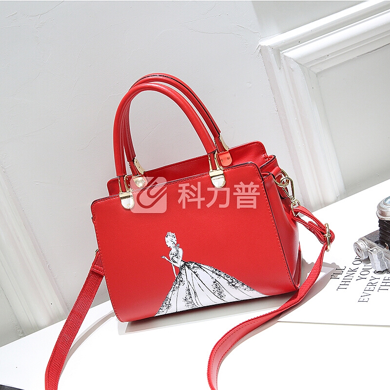OLOEY 新品新娘包包女2018春夏新款百搭结婚包大红色手提包婚宴包单肩斜挎包 红色 结婚推荐