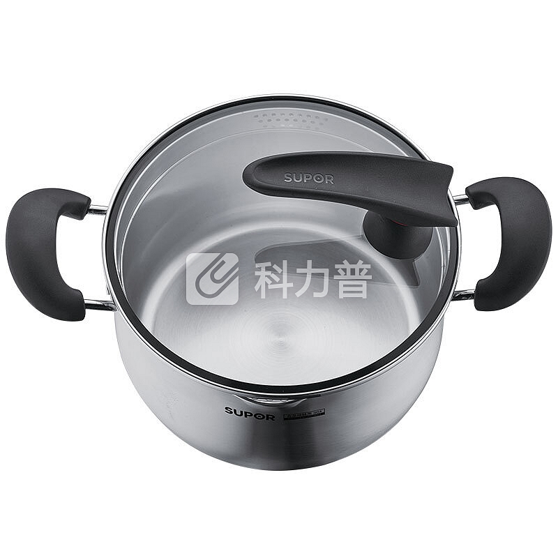 苏泊尔 Supor 苏泊尔304不锈钢汤锅奶锅可立盖22CM 复底汤锅电磁炉燃气通用ST22JA1(新老款随机发货）