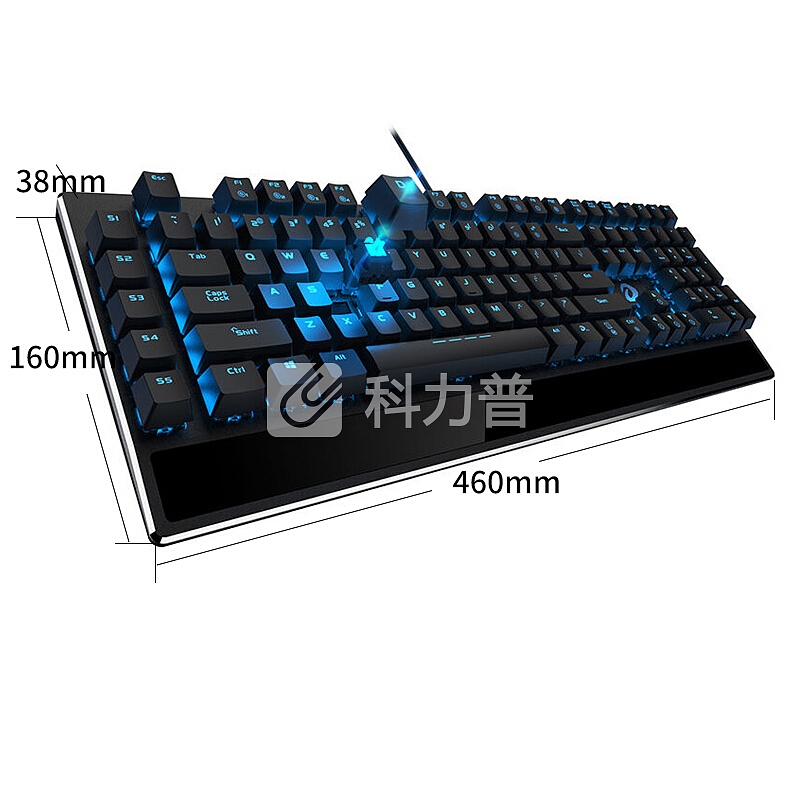 达尔优(dareu)EK825 游戏键盘 机械键盘 樱桃轴键盘 CHERRY茶轴