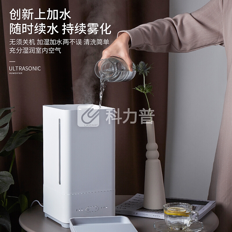 利仁(Liven)加湿器5L大容量上加水 静音卧室办公室空气净化加湿 家用迷你婴儿香薰JSQ-D50