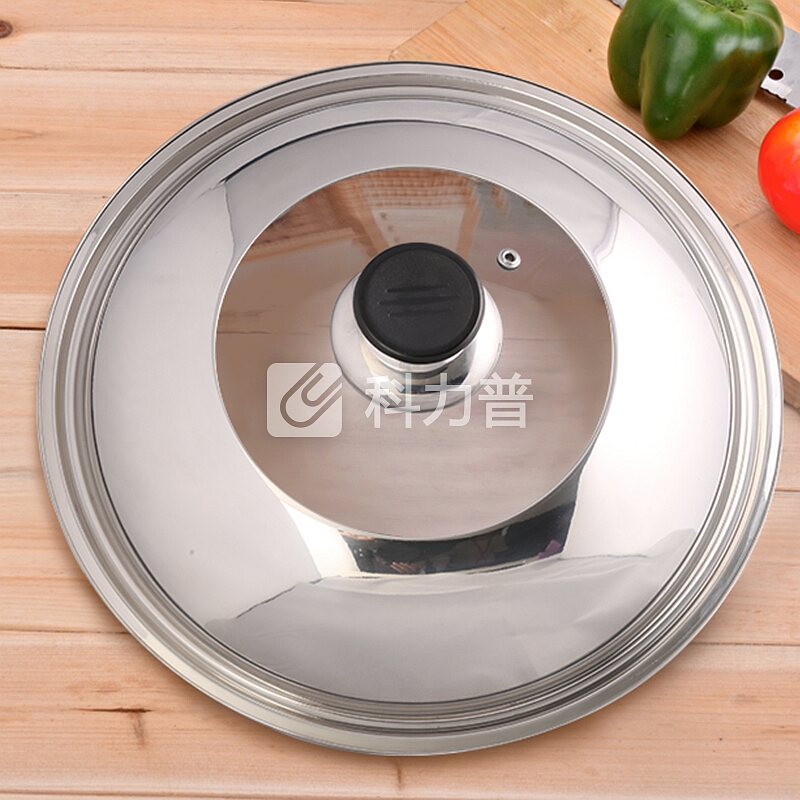 竞怡(JINGYI)炒锅平底锅不锈钢锅煎锅炒锅盖钢化玻璃可视锅盖【适用30cm半透明】