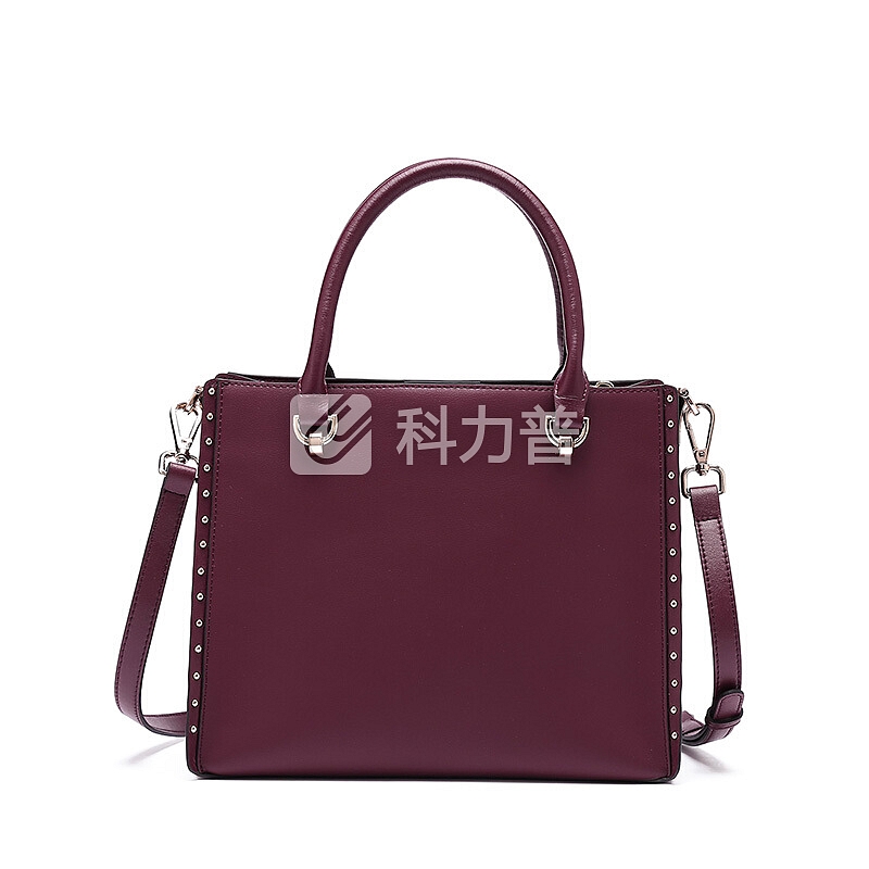 卡丹路(Cardanro)女士手提包 质感包包女潮时尚百搭斜挎包复古凯莉包牛皮手提包 酒红色