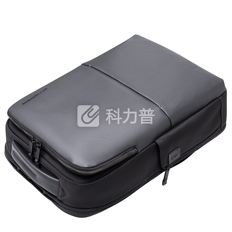 Samsonite/新秀丽新款双肩包潮 牛皮大包15英寸商务休闲背包男I83*08001灰色
