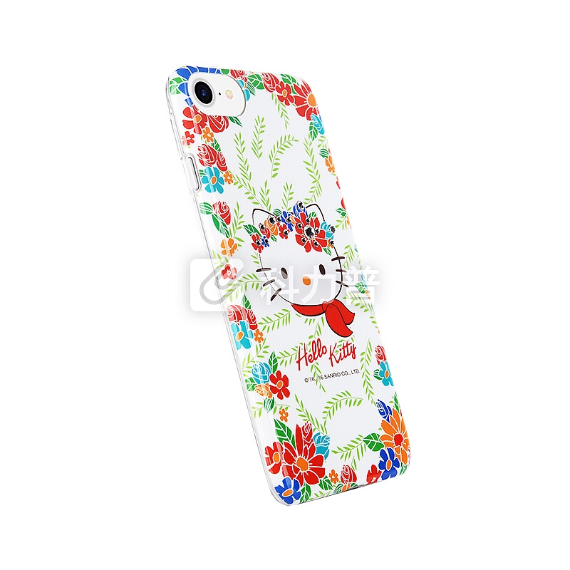 x-doria HelloKitty苹果7/8手机壳iPhone7/8保护套 全包防摔手机保护壳 繁花花圃凯蒂