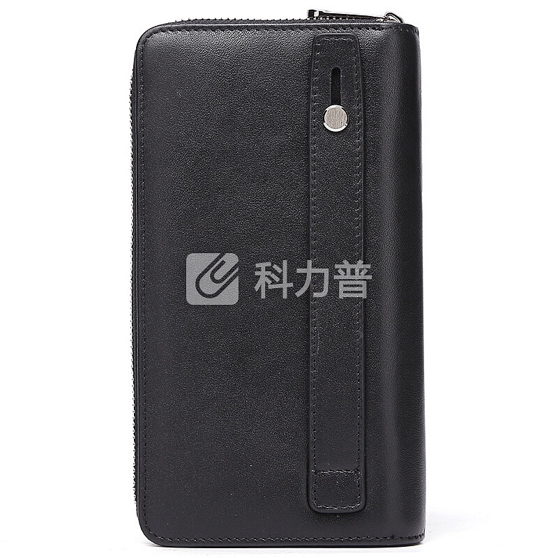 teemzone teemzone廷尊头层牛皮手包男商务休闲大容量手抓包男士手拿包时尚潮信封包 S8017黑色