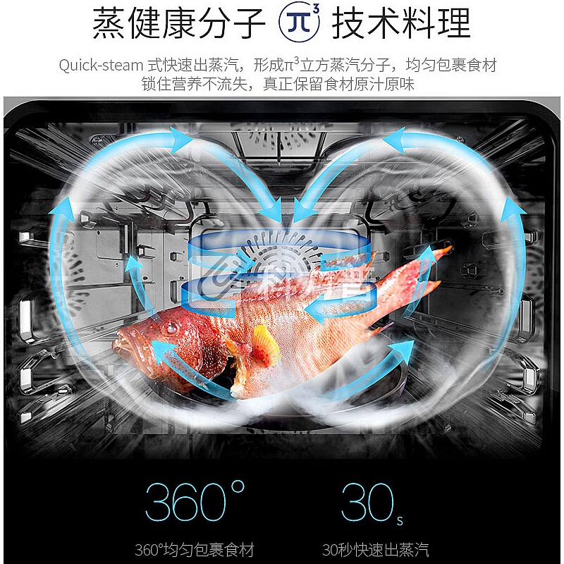 西屋 Westinghouse 西屋（Westinghouse）电烤箱家用蒸烤箱一体机台式电蒸箱 WTO-ZD30