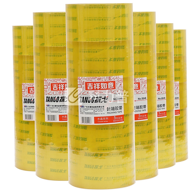 天章办公(TANGO) 探戈高品质透明封箱胶带打包胶带60mm*100y(91.4米/卷) 30卷装