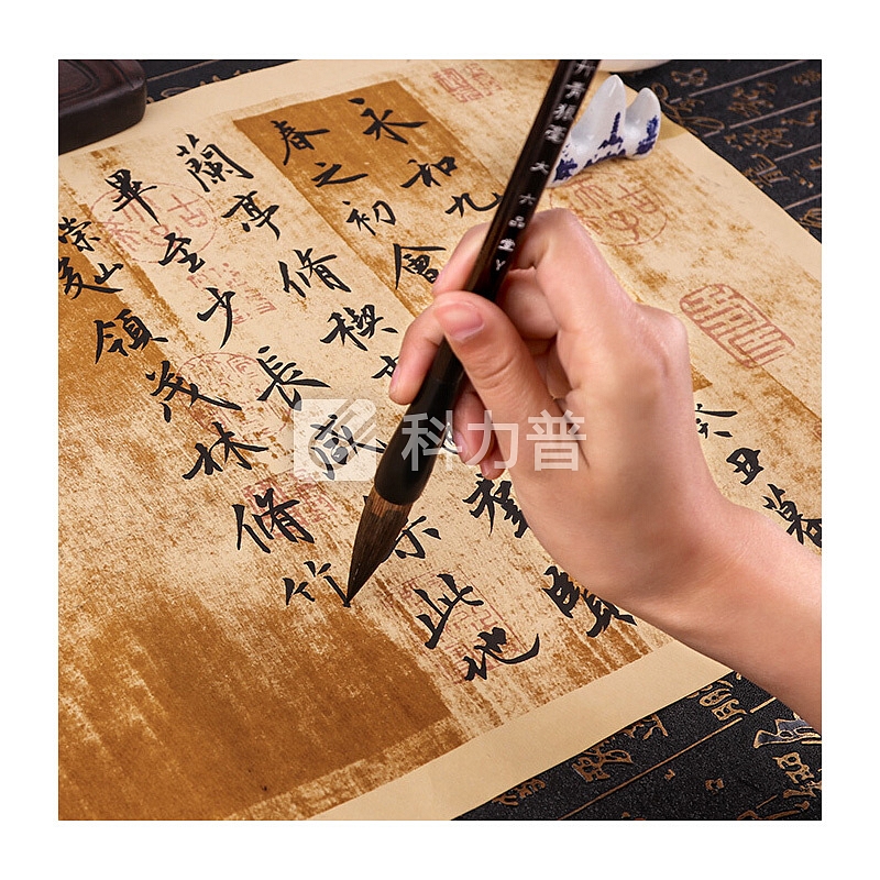 六品堂 狼毫毛笔学生中楷大楷书法笔练习手札国画笔湖笔 大楷 1支装