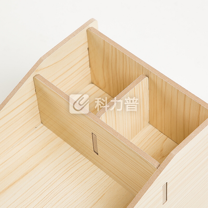 广博(GuangBo)木质电脑显示器增高架子 置物架底座 显示器支架 桌面键盘收纳架办公用品(带笔筒款)WJK9395