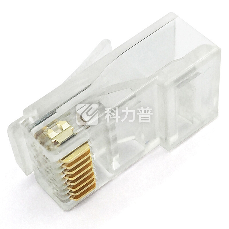 飞利浦(PHILIPS)工程级镀金原装RJ45六类水晶头100个/盒 电脑网络连接头 SDJ4201/93