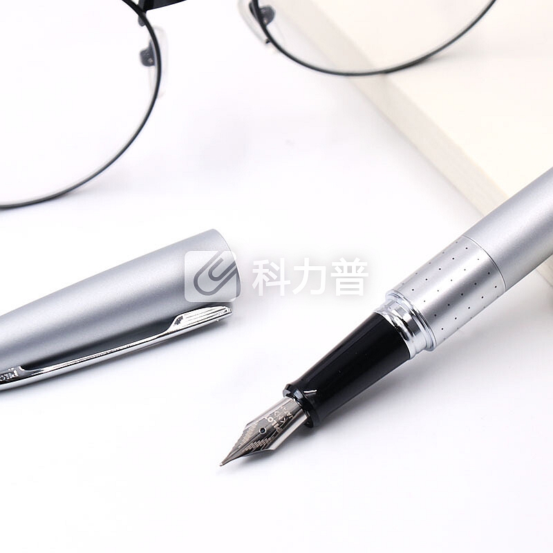 日本百乐(PILOT)FPMR1钢笔签字笔礼盒墨水套装 88G钢笔学生书法练字办公 都市简约 银色波点M尖