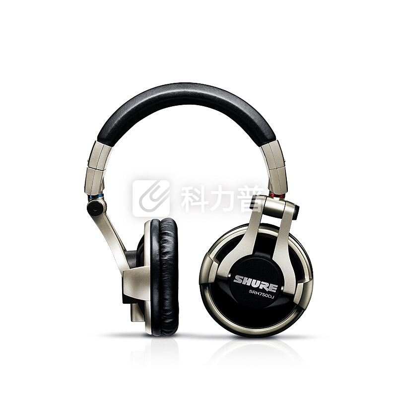 舒尔 Shure SRH750DJ 强劲重低音头戴式专业DJ监听HiFi手机耳机 香槟色