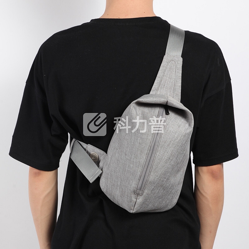 新番祖(New Group)男士胸包 小腰包 潮流男背包 防水单肩斜挎包 运动休闲包 男士腰包 小碗 浅灰OTD00002