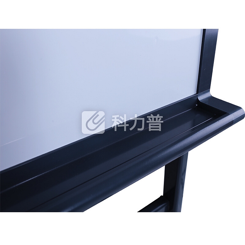 得力(deli)支架式白板 120*90cm H型磁性钢化玻璃带架子白板办公会议写字板黑板8738